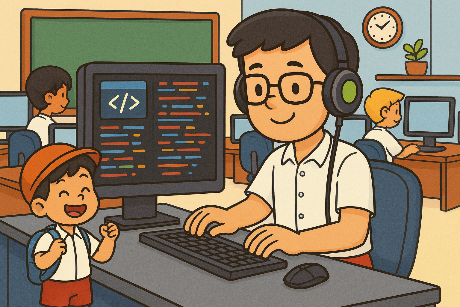 English & Computer Class